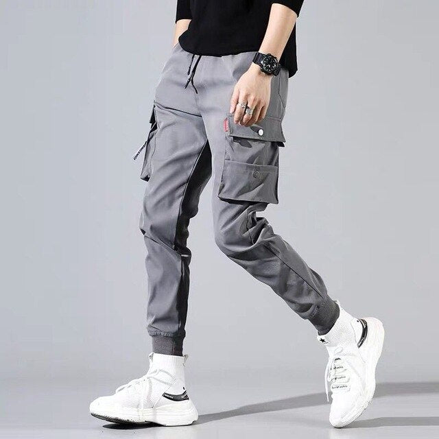 Pantalon cargo homme serré en bas